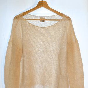 White Boat Neck Sweater